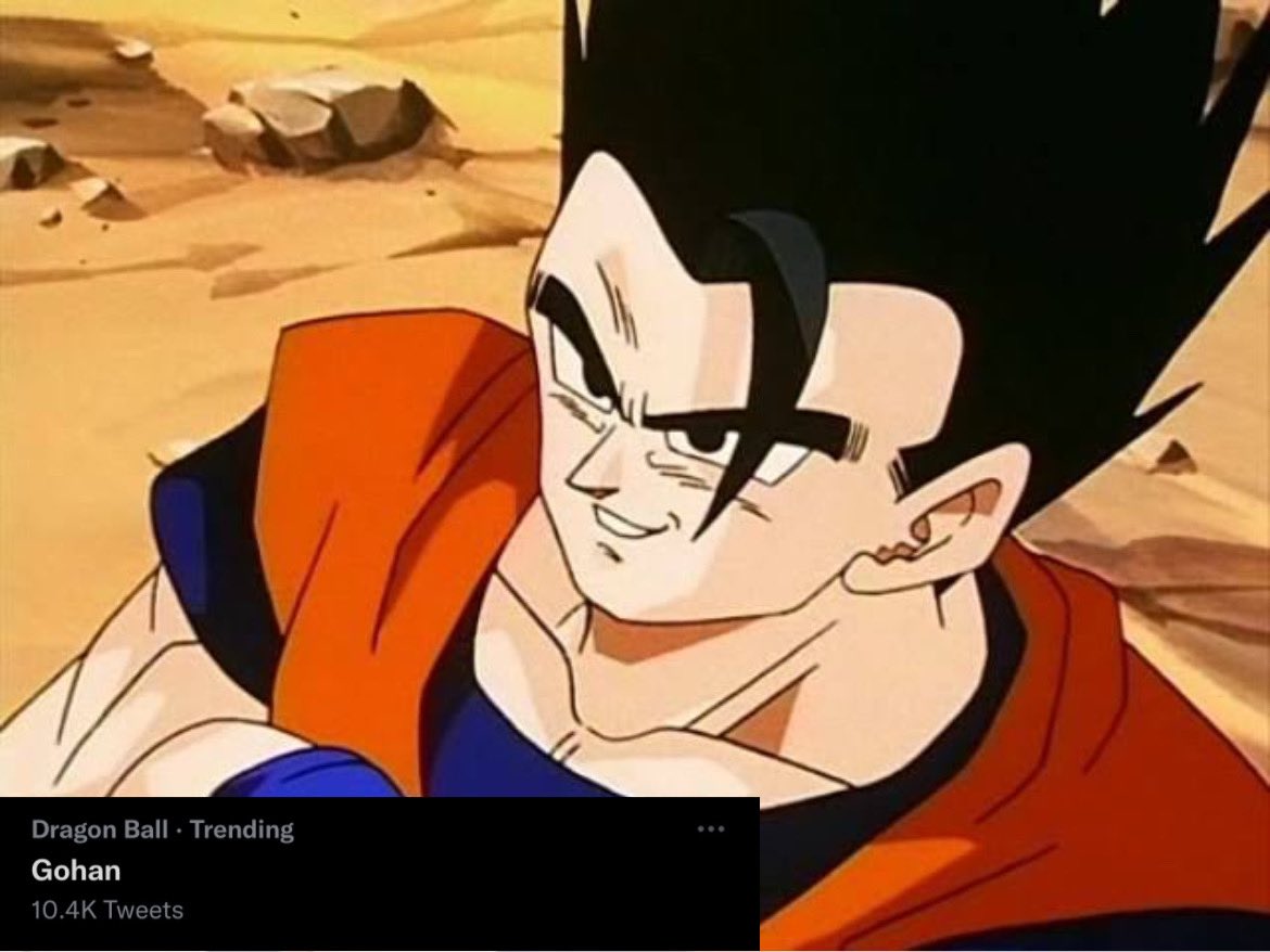 DbsHype's tweet photo. Gohan is currently trending! https://t.co/bseCGYE0I6