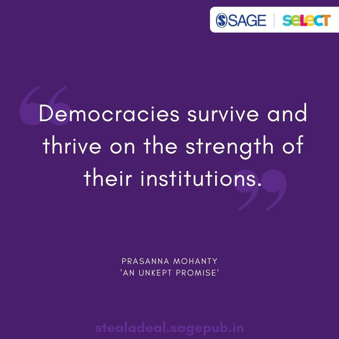SagePubIndia's tweet photo. #SAGEQuotes
‘An Unkept Promise’ looks at some of the pre-pandemic economic decisions and the string of reforms implemented during the pandemic crisis.
#AnUnkeptPromise #Nonfiction #SAGESelect #StealADeal
@prasannamohanty https://t.co/yURRahhc65