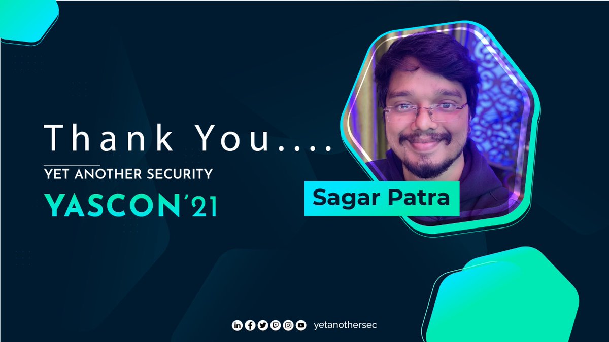 yetanothersec's tweet photo. Thank you Sagar!

#yascon <3 https://t.co/xg4N9MynZF
