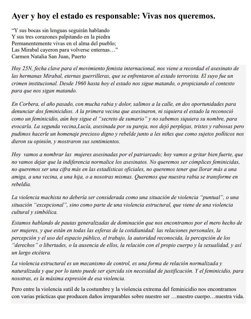 Ca_LaBandida's tweet photo. El #25N contra la violència institucional a #CorberaCondena https://t.co/tEGABmGeMC