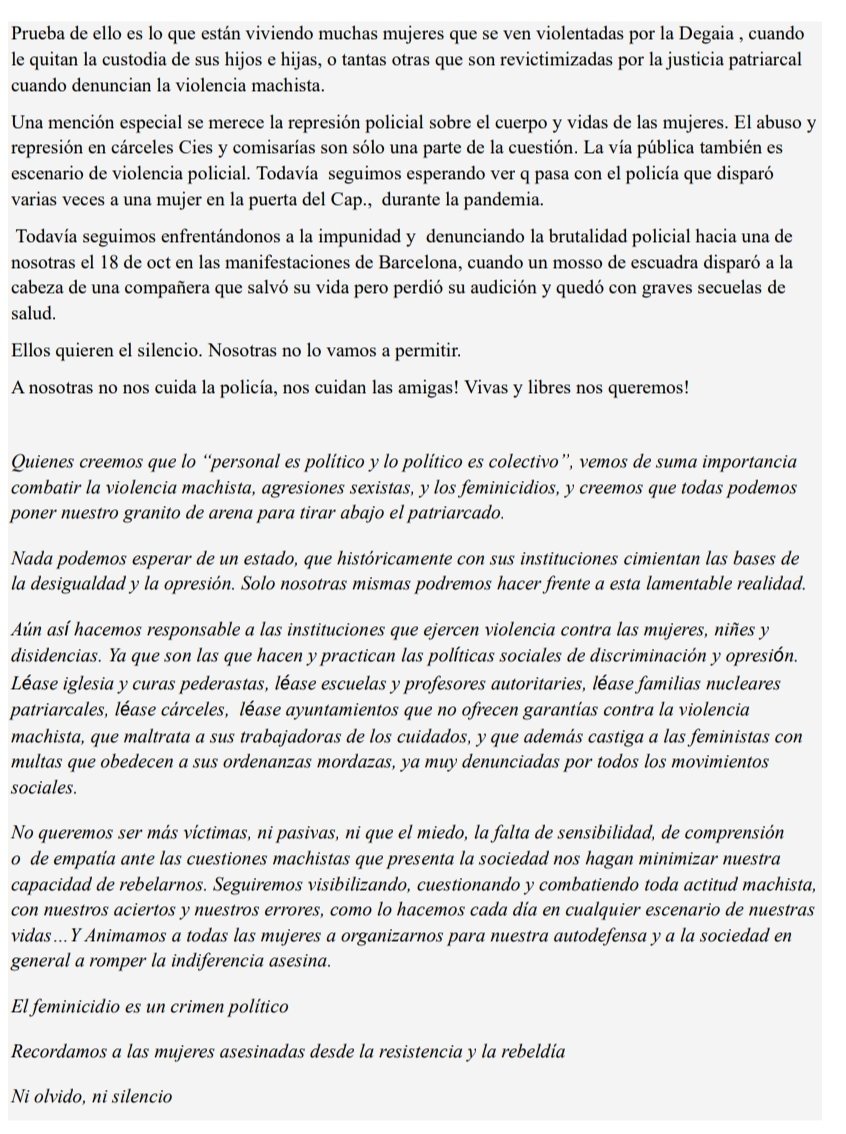 Ca_LaBandida's tweet photo. El #25N contra la violència institucional a #CorberaCondena https://t.co/tEGABmGeMC