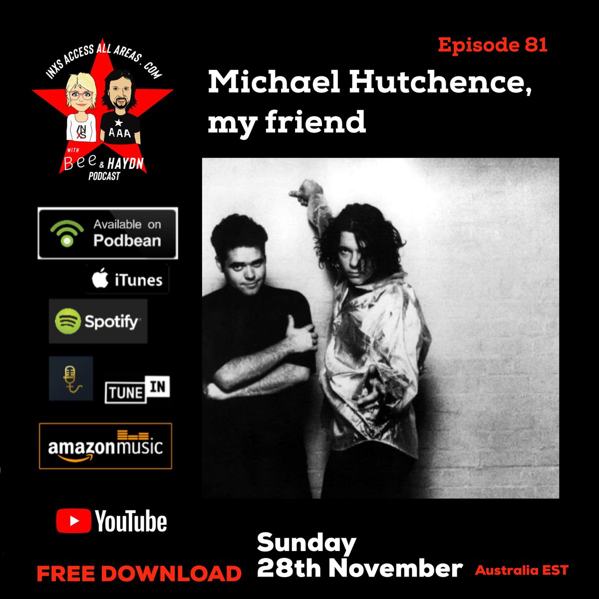 INXSpod's tweet photo. Episode 81: Wrapping up the Final part of the Welcome To wherever You Are, with #AndrewFarriss and #MarkOpitz . #INXS @InductInxs #INXS @KirkPengilly https://t.co/PyJsXWLpD8 https://t.co/7QFjEpBdiN