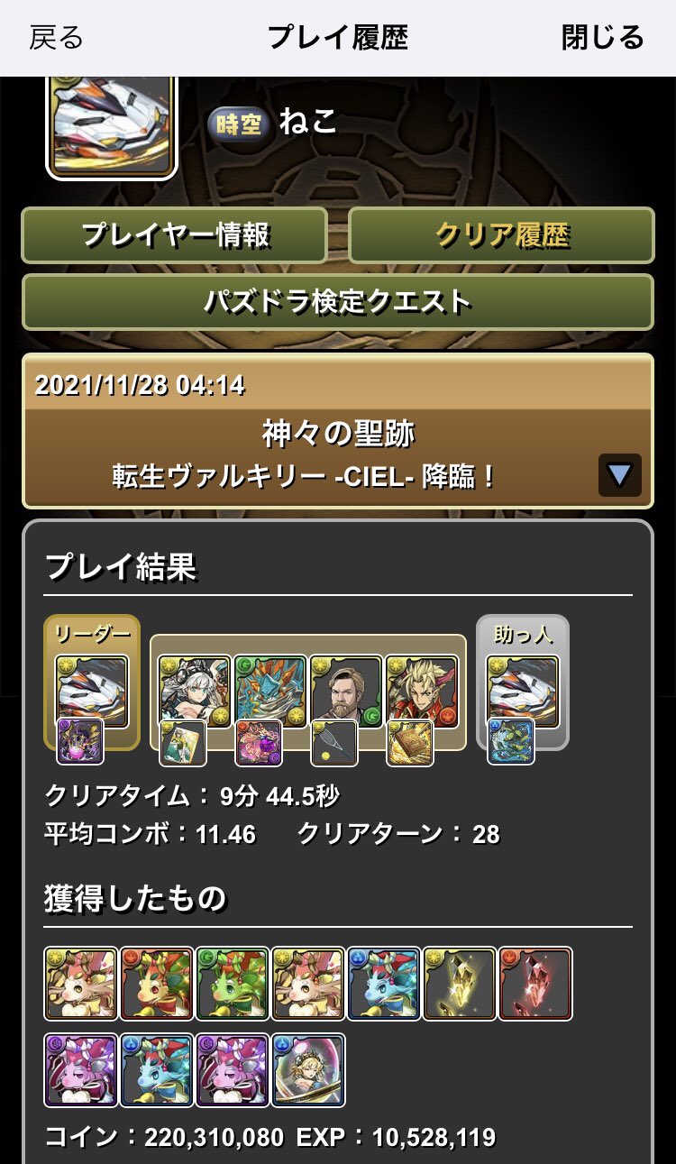 ねこまる2世 パズドラ 転生ヴァルキリーciel降臨の編成 実装時のものから更新していなかったので 改良して最新のものにしました どちらも奇石確定編成 1つ目は普通の型 2つ目は1fをヘイストにして少しスピードアップさせた型です T Co