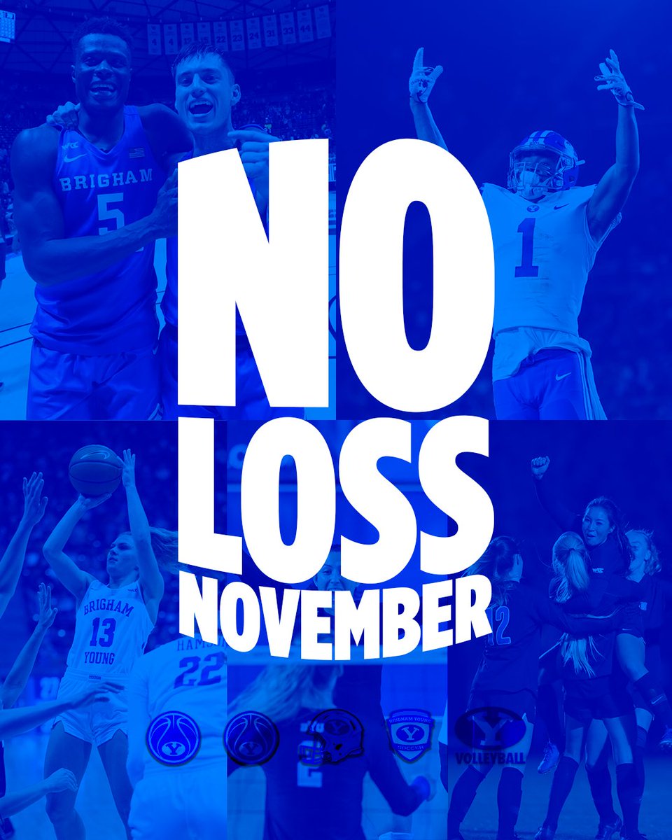 BYUSportsNation's tweet image. NO LOSS NOVEMBER IS OFFICIAL.