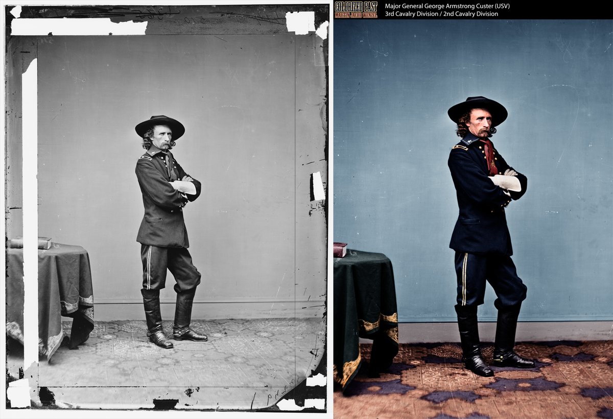 ColorizedPast's tweet image. Major General George A. Custer (United States Volunteers)

#AmericanCivilWar

@GeorgeCusterBDS @CivilWarNews