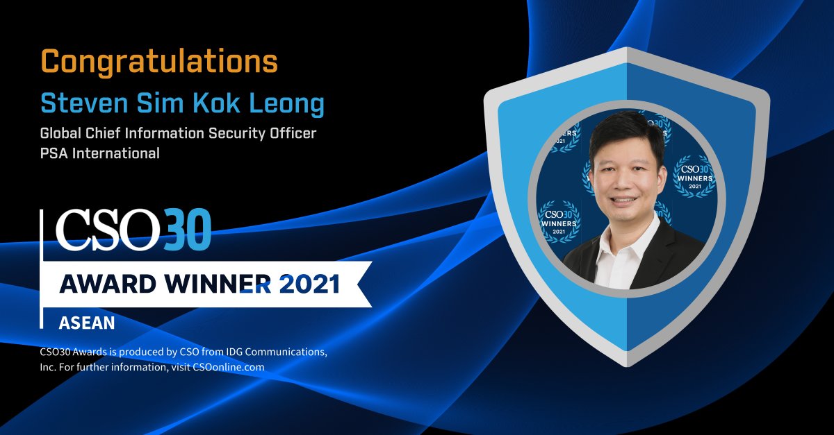 stevensim's tweet image. Deeply honored to receive the CSO30 ASEAN top award from @idgconnect and @CSOonline. Thank you esteemed judges for your recognition. Hope this award will further inspire rest of our community to mind-share and encourage more volunteerism to shared cause of collective defense.