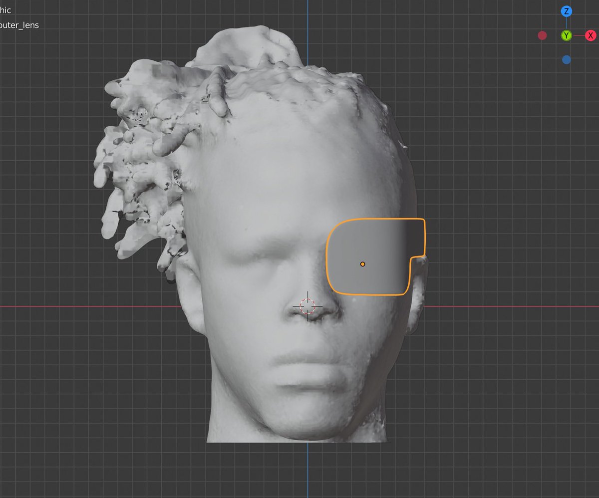 Nerdboy_Q's tweet photo. #3DScan of my head with #em3d and #3DModel for a new #cosplayProp in #Blender3D #DragonBall https://t.co/dH8jiENmkt