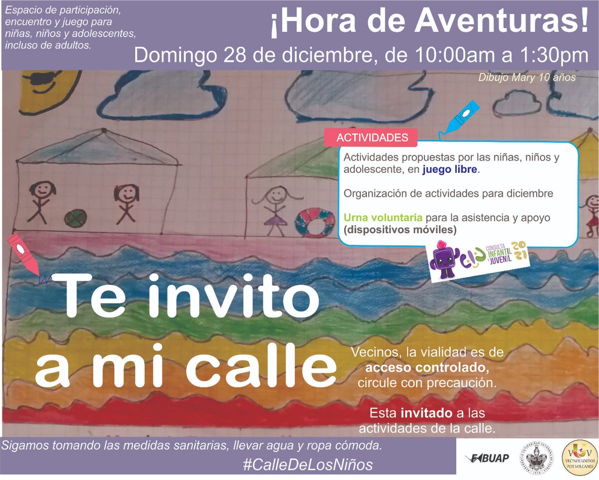 PorVolcanes's tweet photo. #UrnaVoluntaria para que asistan a las niñas, niños y adolescentes (3 a 17 años) para llevar a cabo su #consultainfantilyjuvenil
"Es un espacio de expresión y participación,donde sus opiniones sean tomadas en cuenta". Aquí te apoyamos. @INEMexico #Contamostodasytodos https://t.co/dTjnubVPdG