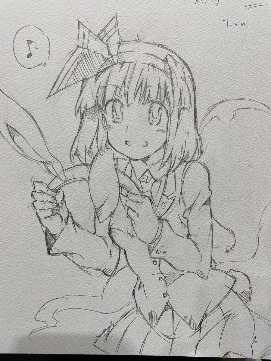 紅楼夢スケブ 鈴仙の服を着た妖夢 