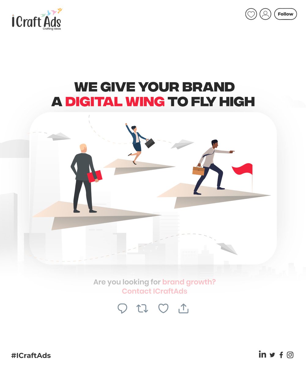 iCraftAds's tweet photo. Give a flight to your brand leveraging digital marketing. 
.
Get in touch to know how we can help you! 
.
.
.
.
.
#digitalmarketingagencyindia #digitalmarketingagencydubai #digitalmarketingservice #digitalmarketingexperts #digitalmarketing2021 #marketingagencydubai https://t.co/gqUbOHSnch