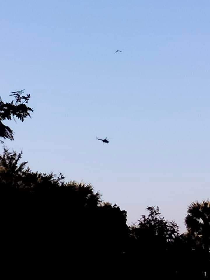 NayMin12701997's tweet photo. @ei_deputy Military has been using helicopters against PDF in #Depayin battlefield. About 2000 refugees from 10 villages are now short on supplies. SAC forces has been planning for an offensive in Ye-U, and using helicopters to help the ground forces. 
#WhatsHappeningInMyanmar
#Nov27Coup https://t.co/TJTDE5dcfS