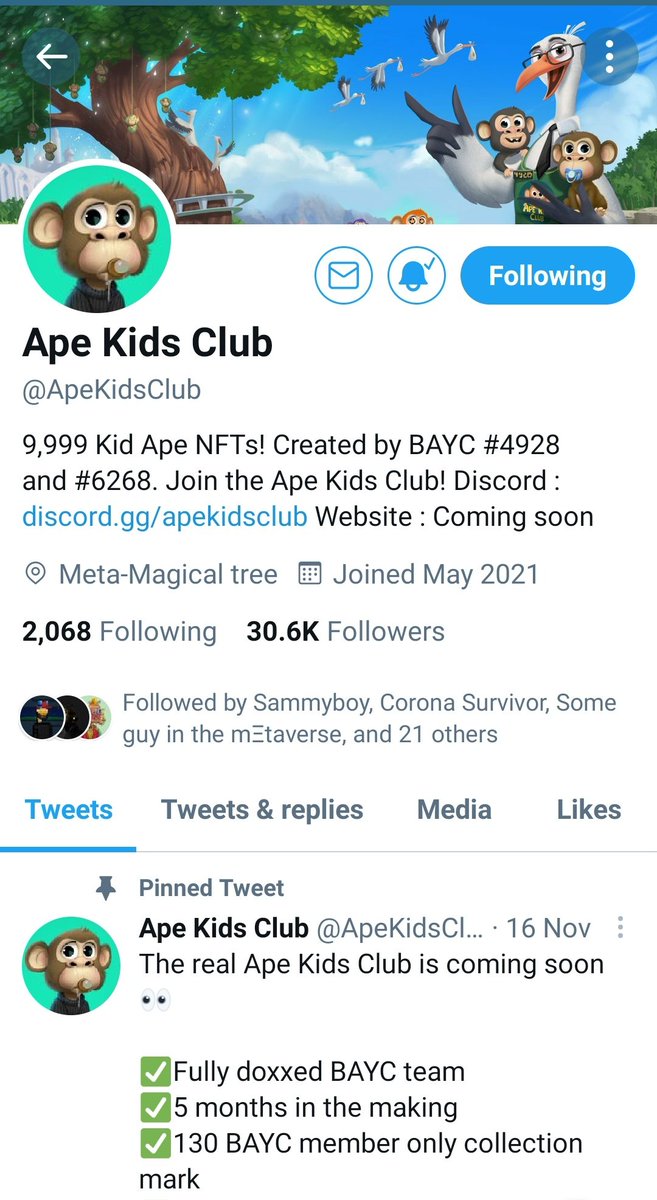 CPETER607's tweet photo. @ApeKidsClub Hope im not too late https://t.co/hZ4ewx42lr