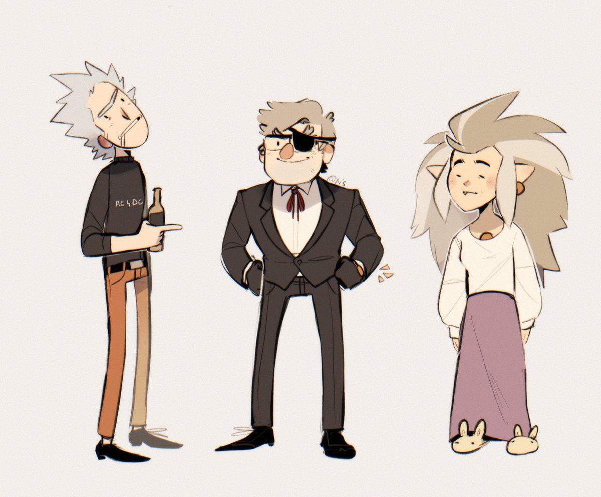 Stanley and his feral exes because (:

#rickAndMorty #GravityFalls #TheOwlHouse