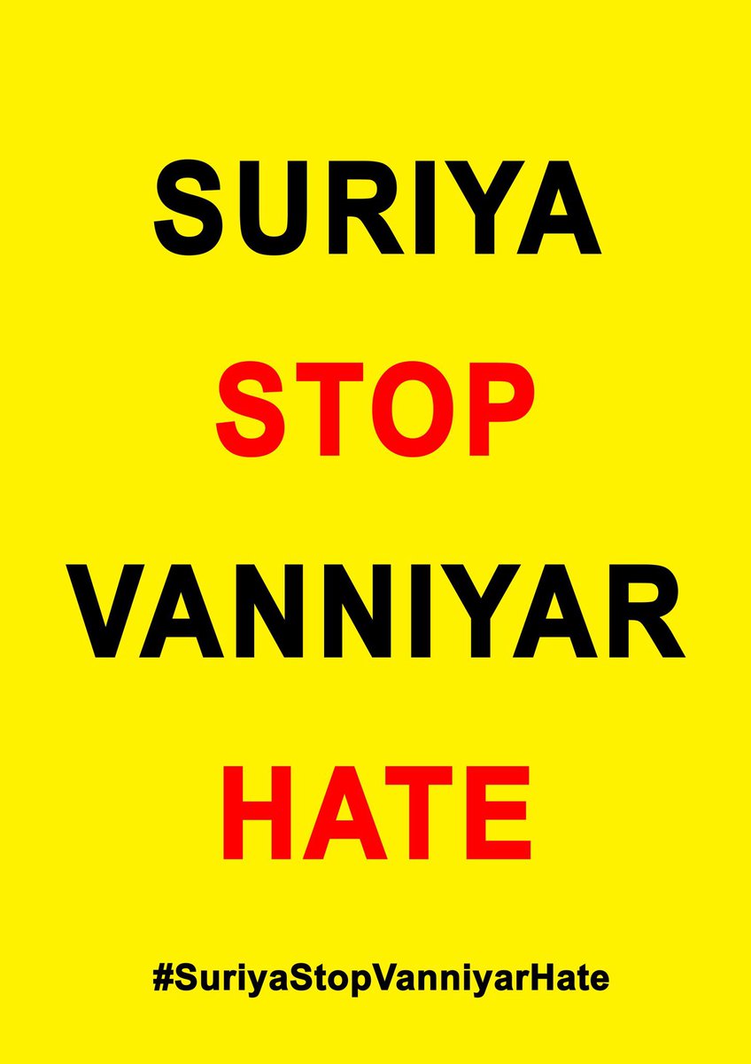 JayaPrakash_Vj's tweet photo. Stop hatred against vanniyars and being responsible citizen of india stop spreading communal volience against major vanniyar community.

@Suriya_offl
#SuriyaStopVanniyarHate https://t.co/50XnPsFuue