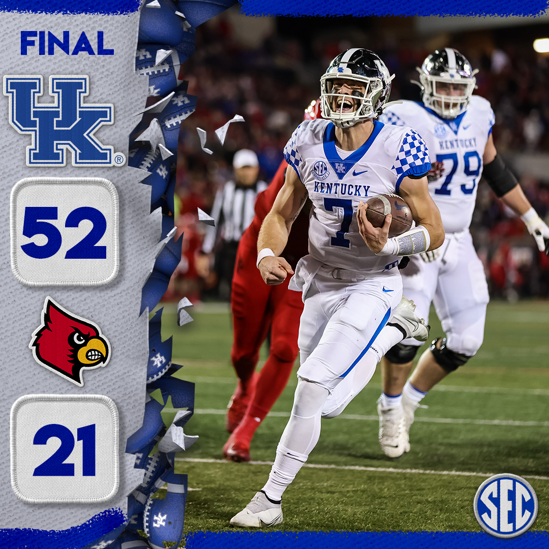 Southeastern Conference on X: "🏈 | Cats win Governor's Cup with big rivalry win @UKFootball x #SECFB https://t.co/anLqjyIe7I" / X