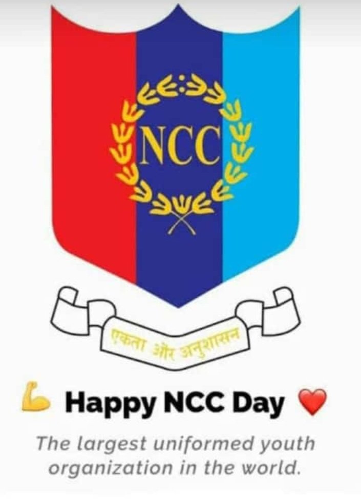 RPL83457766's tweet photo. Happy NCC day 🌸 
@RanjanMahajan6 
@HQ_DG_NCC 
@kamaldeepsmvdu https://t.co/uKn1g1abMQ