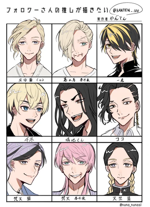 #フォロワーさんの推しが描きたい 
普段描かないキャラもかけて、すごく楽しかったです〜☺️リクエストありがとうございました🙏 