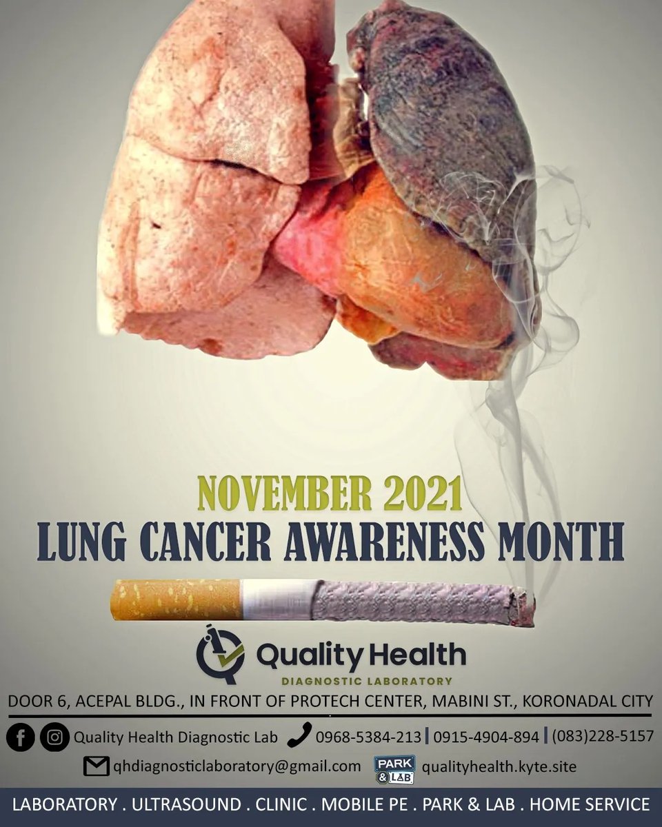 qualityhealthDL's tweet photo. November is Lung Cancer Awareness Month

Read more here:
https://t.co/O9aOrha1qZ

#QualityHealthisWealth
#QualityHealthForEveryone 
#QualityAndAccuracyYouDeserve 
#LungCancerAwarenessMonth 
#lungcancerawareness 
#lungcancer https://t.co/wu4jPqcaxL