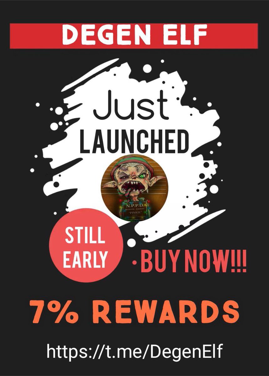 Fantastic Fair launch! Trusted Dev and team make sure you get in now!! <a href="/DegenElf/">Degen Elf</a> 🥰