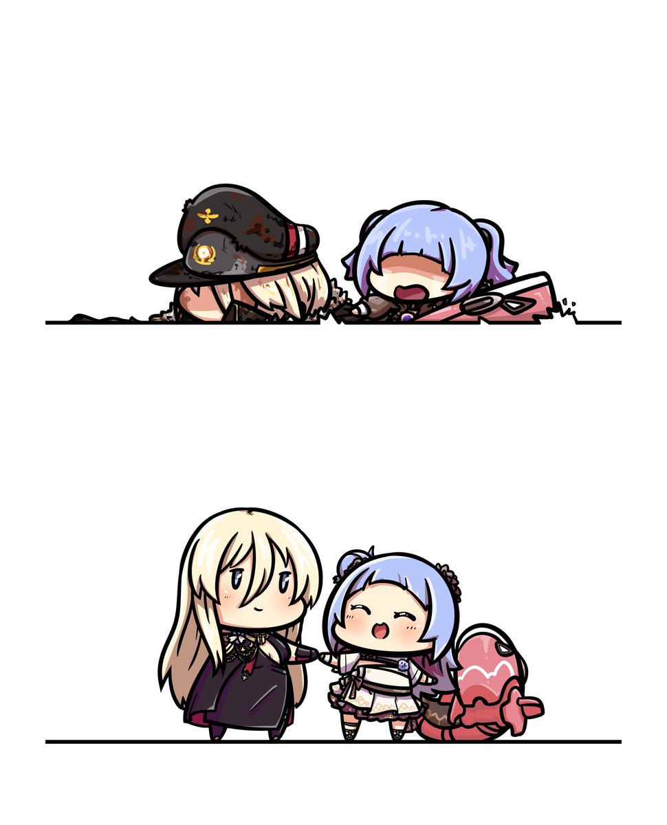 UnderThxWaves's tweet photo. @MetaBismarck 

‶Then vs Now. . . We've come along way Lord Bismarck. . .

     And I'll stay with you till the end!ʺ https://t.co/eEcUkn543g