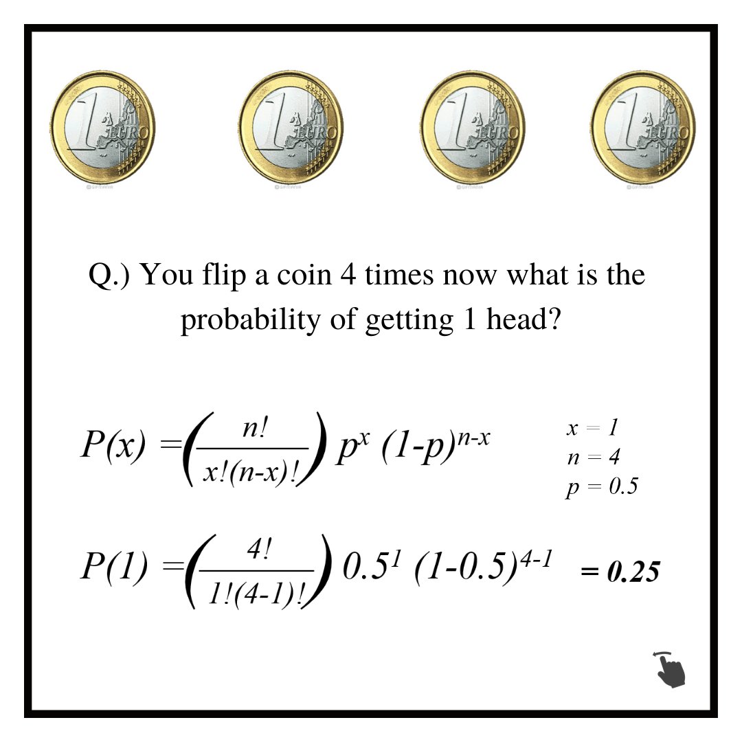 InfinityCodeX1's tweet photo. What is Binomial Distribution?
By: InfinityCodeX
If You Want Detailed Explanation Of This Checkout our YouTube Channel😁:
https://t.co/t6OUT6Vf9s

#Python #DataScience #Statistics #Math #MachineLearning #ArtificialIntelligence #COD #programming #Coding #life #SCIENTIST #science https://t.co/SvnLGdKMBM
