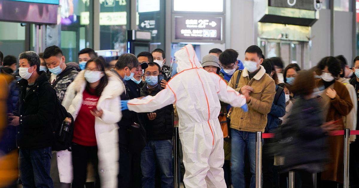 Reuters's tweet photo. China study warns of 'colossal' COVID outbreak if it opens up like U.S., France https://t.co/iUdr3OwioP https://t.co/l8HtsWYioV