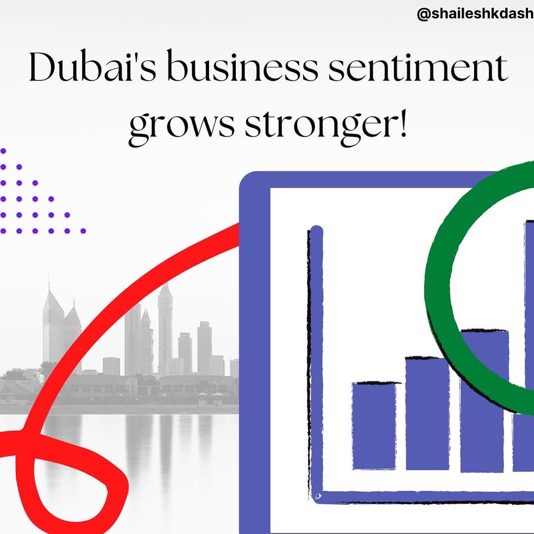 ShaileshDash's tweet photo. Dubai's business sentiment grows stronger! ➡️

#dubaibusiness #business #growth #entrepreneur #freedom2work #F2W #freelance2freedom #F2F #SKD https://t.co/li5UGv7mWT