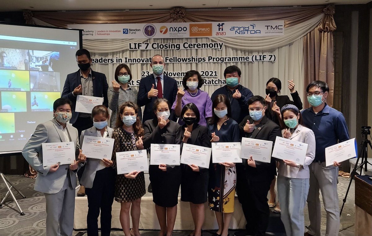 NitiSri1's tweet photo. I feel very grateful that I had a change to be a part of Leaders in Innovation Fellowship #LIF7 . During a year-long training, the programme transformed me and my Thai fellows to strengthen local innovations and economy. #RaEng  #NSTDA #newtonfund https://t.co/WEMWq3O1sx