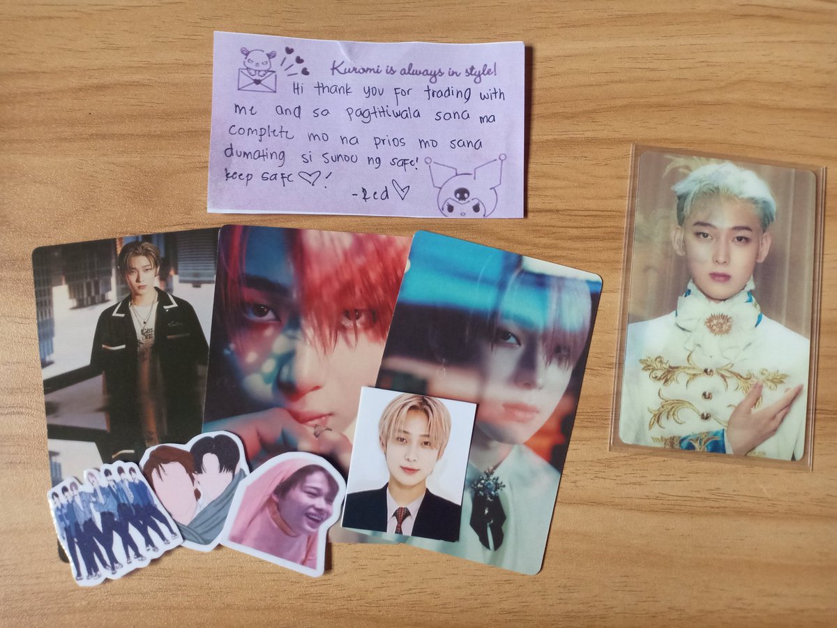 sunkicart's tweet photo. hiiii @shizukisim thank you so much for trading with me😭❤️ soaper safe na dumating si sunoo and thank you din sa freebies🤩 next time uli~ https://t.co/xdrsCAmmTW