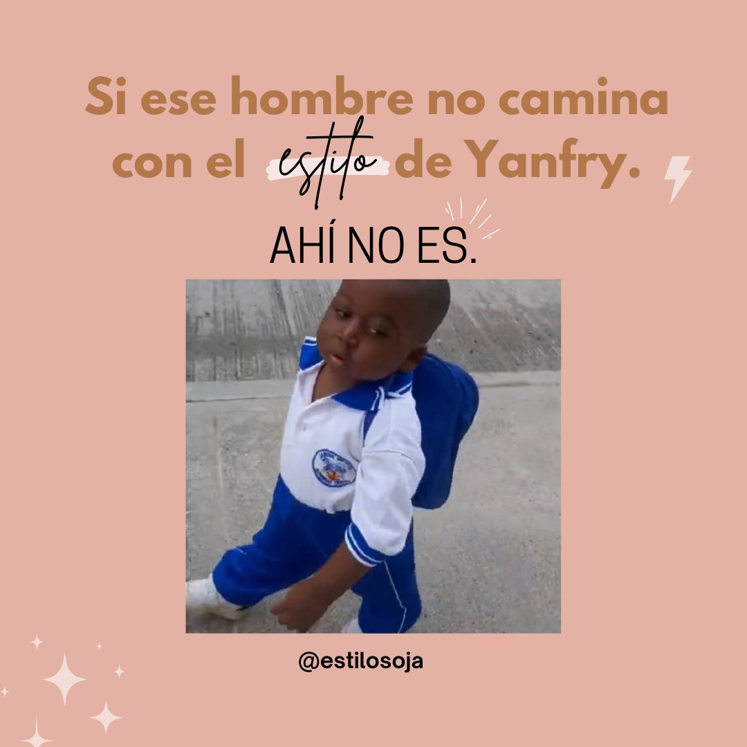 EstiloSoja's tweet photo. Amiga si su hombre no camina al estilo #Yanfry ahí no es, no insista 🤣 https://t.co/cJNBaxJZji