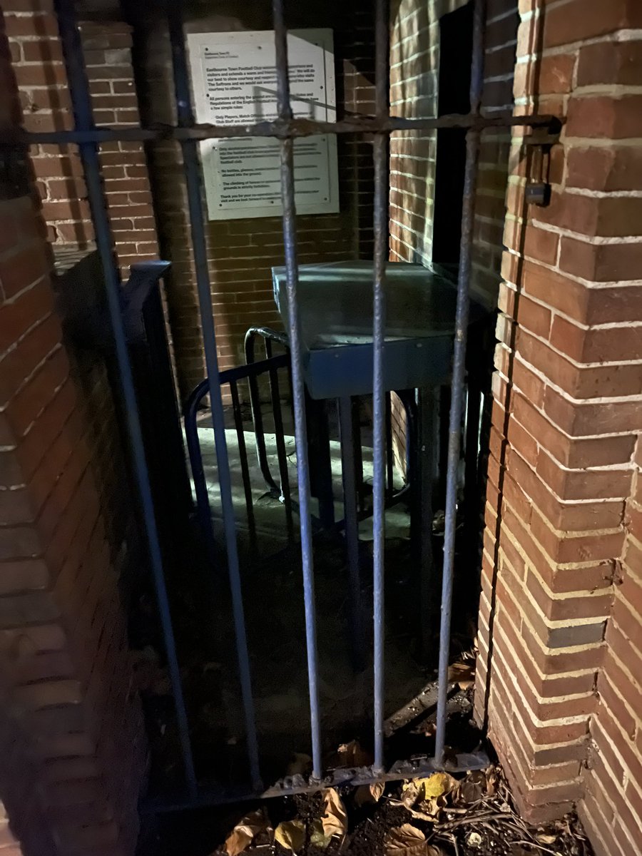 bornatotter's tweet image. The old turnstile block @eastbournetfc Saffrons ground is a truly beautiful thing. There’s another unit at the current entrance by the club house that’s out of commission at the moment. Wonderful stuff. #TurnstileSunday