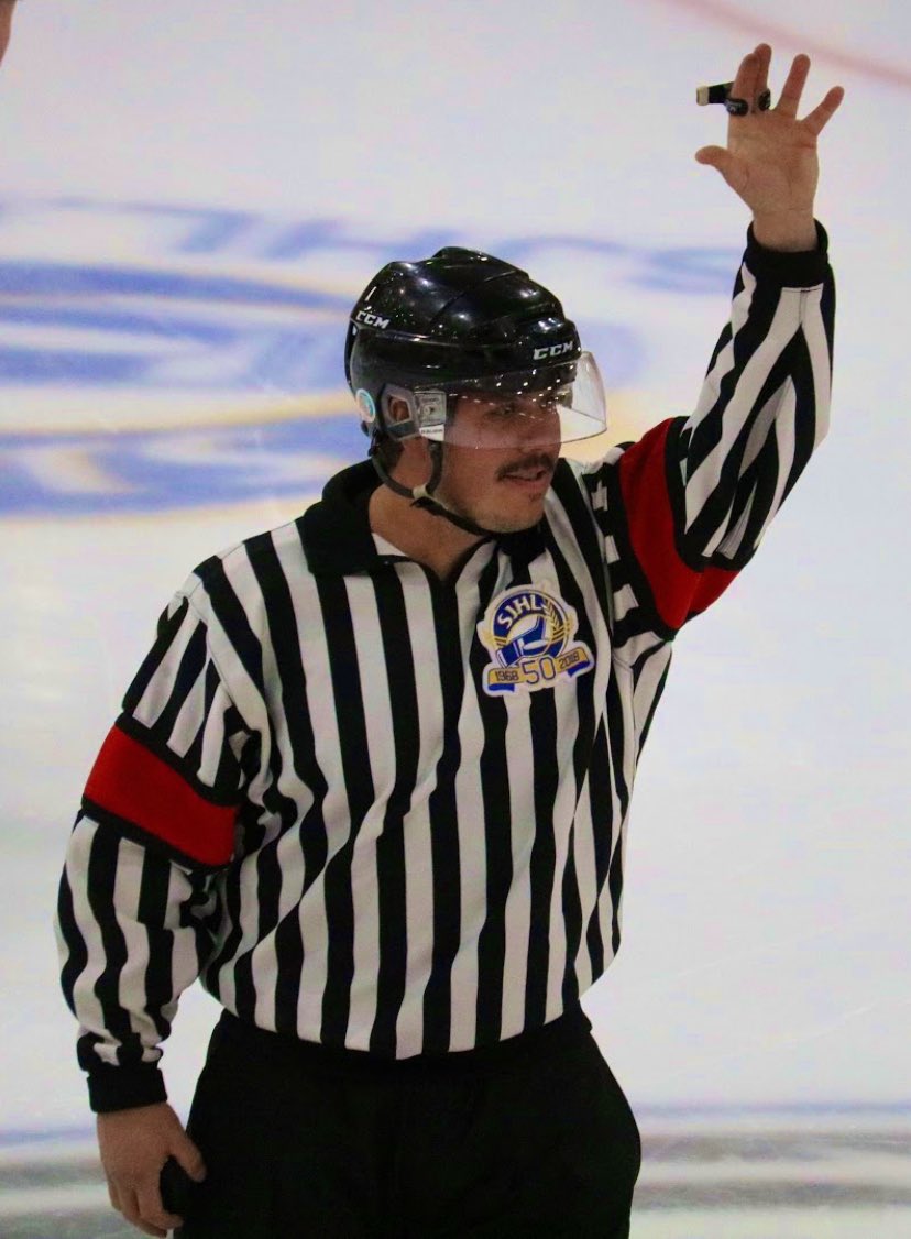 SJHLTerriers's tweet photo. The Terriers would like to thank and wish the best of luck to retiring @theSJHL official Keith Salamon! 

Keith worked his final SJHL game tonight in Yorkton between the Terriers and @SJHL_Hawks! 

A great, hard worked and dedicated career to the game of hockey! 

#SJHL https://t.co/E9UKaCXmg0