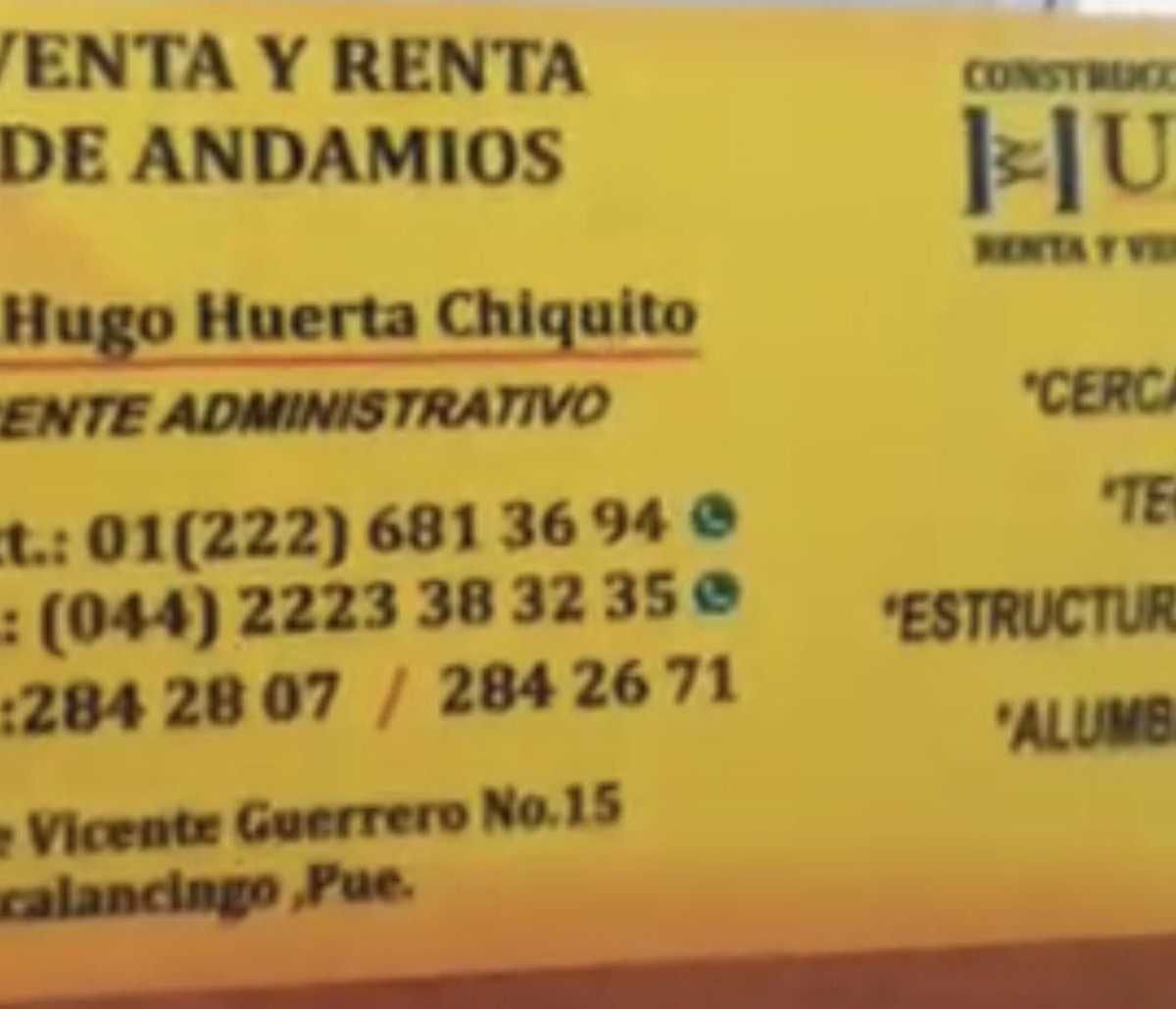 luisalbertweet's tweet photo. @CICPue @InfraGobPue ¿quien le da permiso a “Cercas Huerta” para pintar los puentes del periférico anunciándose? Tiene al menos 5 letreros de gran formato en puentes que son bienes de uso común. Aquí los datos del dueño para que le pregunten https://t.co/isFthgoU3d