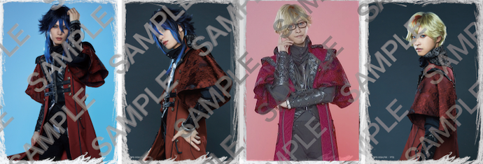 praeter_stage's tweet photo. 【訂正】
烏末ジンのブロマイド画像が、既に販売中のランダムブロマイド画像となっておりました。楽天ブックス法人特典の正しいセットは、本投稿に添付の内容となります。お詫びして訂正いたします。後日改めて公式サイト等に掲出いたします。 https://t.co/bvTPApgVJA
