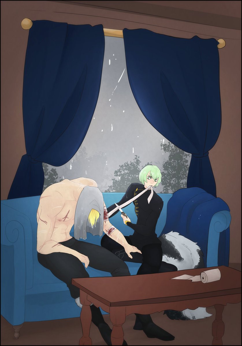 vulturepops's tweet photo. Upon coming to his senses, Byleth and Dimitri retreat inside to escape the rain and get patched up from a rough battle.
#mdimilethweek #mdimileth #ใใฃใใฌใ https://t.co/le1GolJLLU