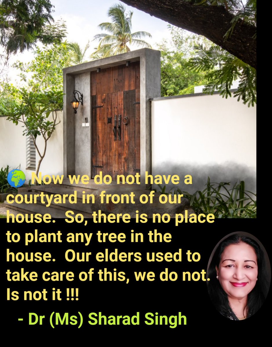 MissSharadSingh's tweet photo. House Without Tree - Dr (Ms) Sharad Singh
#ClimateCahnge #SaveClimate
#AwarenessForClimate
#OurClimateOurLife
#OurClimate #MyClimateDiary
#KnowYourClimate
#KnowYourEnvironment
#unclimatechange
#nature #Environment #ClimateCrisis
#ThinkAboutIt #talkaboutit #आंगन #Courtyard #Tree https://t.co/gWv8m362Ae
