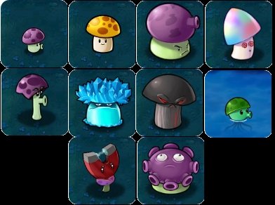 Fact 174: Mushrooms appear in Plants vs Zombies. However, mushrooms are not  classified as plants in real life. They are classified as fungi, which are  in real life closer to animals than