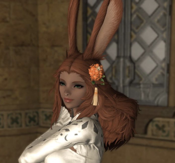 ohnerdjoy's tweet photo. My character in #FFXIV got married today before #Endwalker release. Our FC gave us a whale and dino send off. 😆 goal accomplished https://t.co/CUpnoBRejX