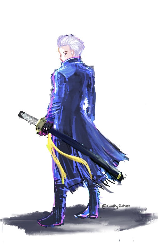 Vergil my wife #drawing #art #speedpaint #vergil #dmc #dmc5 #devilmayc