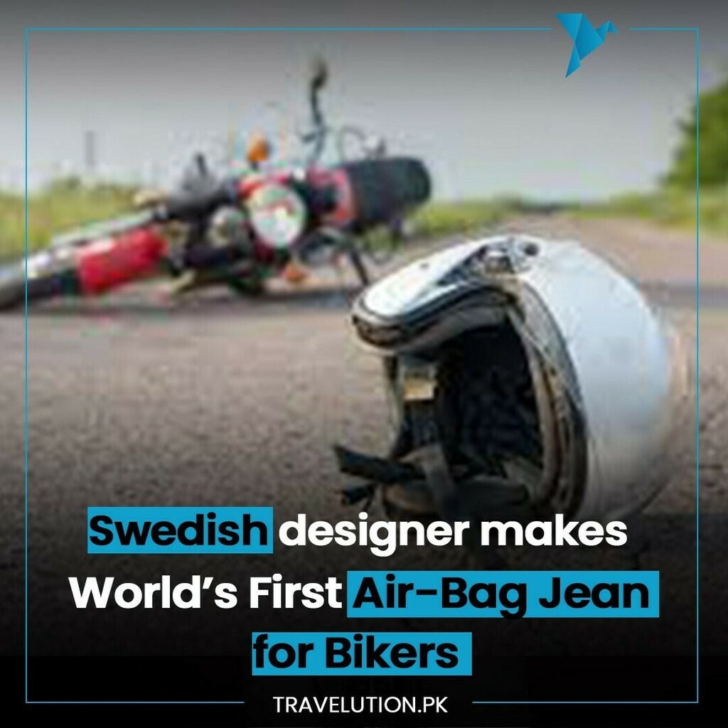 Travelutionpk's tweet photo. No one would have imagined that a pair of jeans may be the future to keeping motorcyclists safer. Now a company has shown how they intend to keep the two-wheeler riders safe by developing the world’s first Motorcycle Airbag Jeans. Yes! you read that right.

The new safety ga… https://t.co/YJtMwdd7zd
