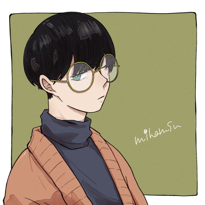 メガネ男子のtwitterイラスト検索結果 古い順