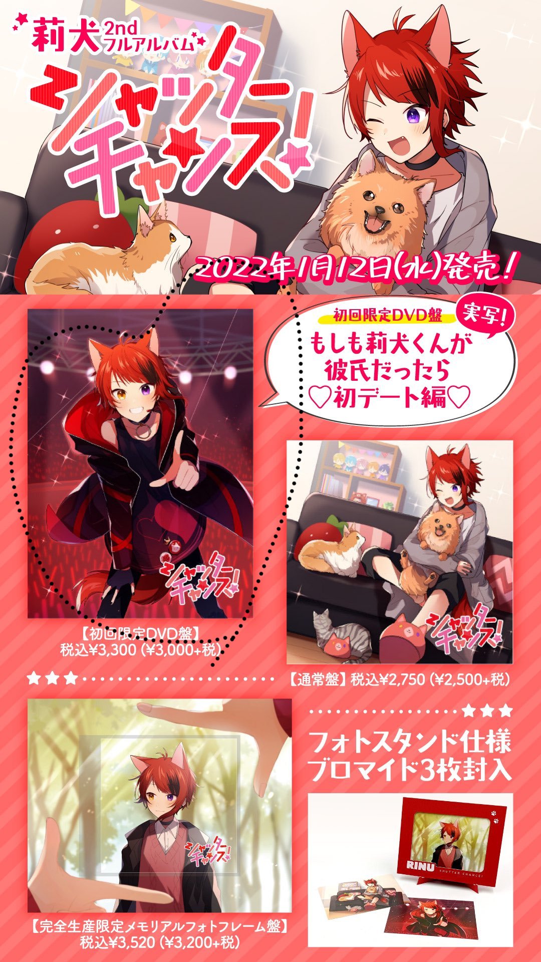 すとぷり 莉犬 シャッターチャンス 初回限定DVD盤 | adcmed.com