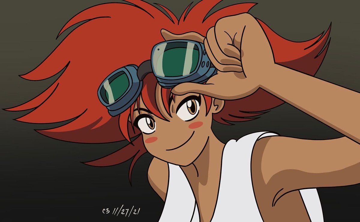 theartofc3's tweet photo. Original > Fanart
Back at it again! This time, I did the Fanart>Original challenge! I decided to draw one of my favorite characters/spirit animal Radical Ed from The legendary anime, Cowboy Bebop! #cowboybebop #anime #radicaled #dtiyschallenge #dtiys #procreate https://t.co/RACpUOrBNf