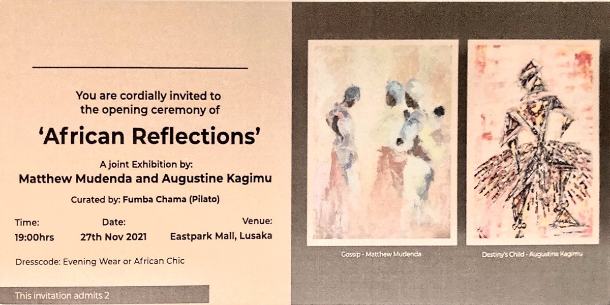 irisborsch's tweet photo. „African Reflections“… @iampilato curated his 1st successful exhibition. What an evening! Impressive art work with a message by two aspiring artists. Congratulations! https://t.co/j9hLRE6l7U