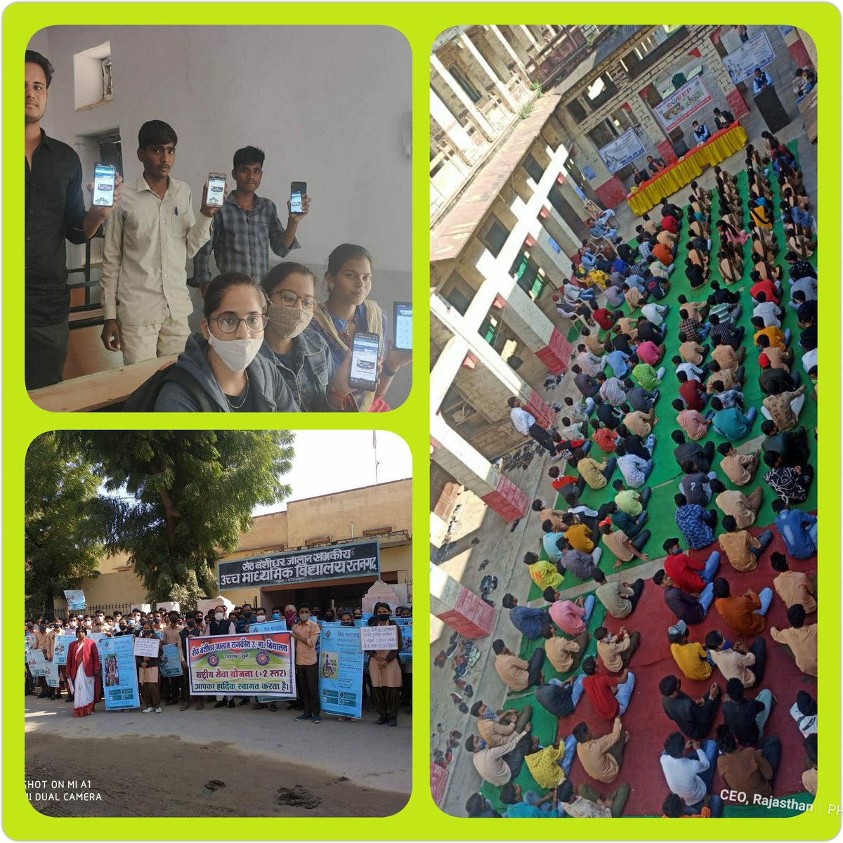 CeoRajasthan's tweet photo. ELC के माध्यम से राज्य के विद्यालयों में SSR के अंतर्गत क्लस्टर कैंप आयोजन जिसमे वोटर हेल्पलाइन एप के माध्यम से पंजीयन करवाया गया।
जागरूक मतदाता । सशक्त लोकतंत्र।
#ElectorVerificationProgram #EveryVoteCounts #100PercentSahi #GoRegister @ECISVEEP @SpokespersonECI @rajivkumarec https://t.co/2zU7aQSRpJ