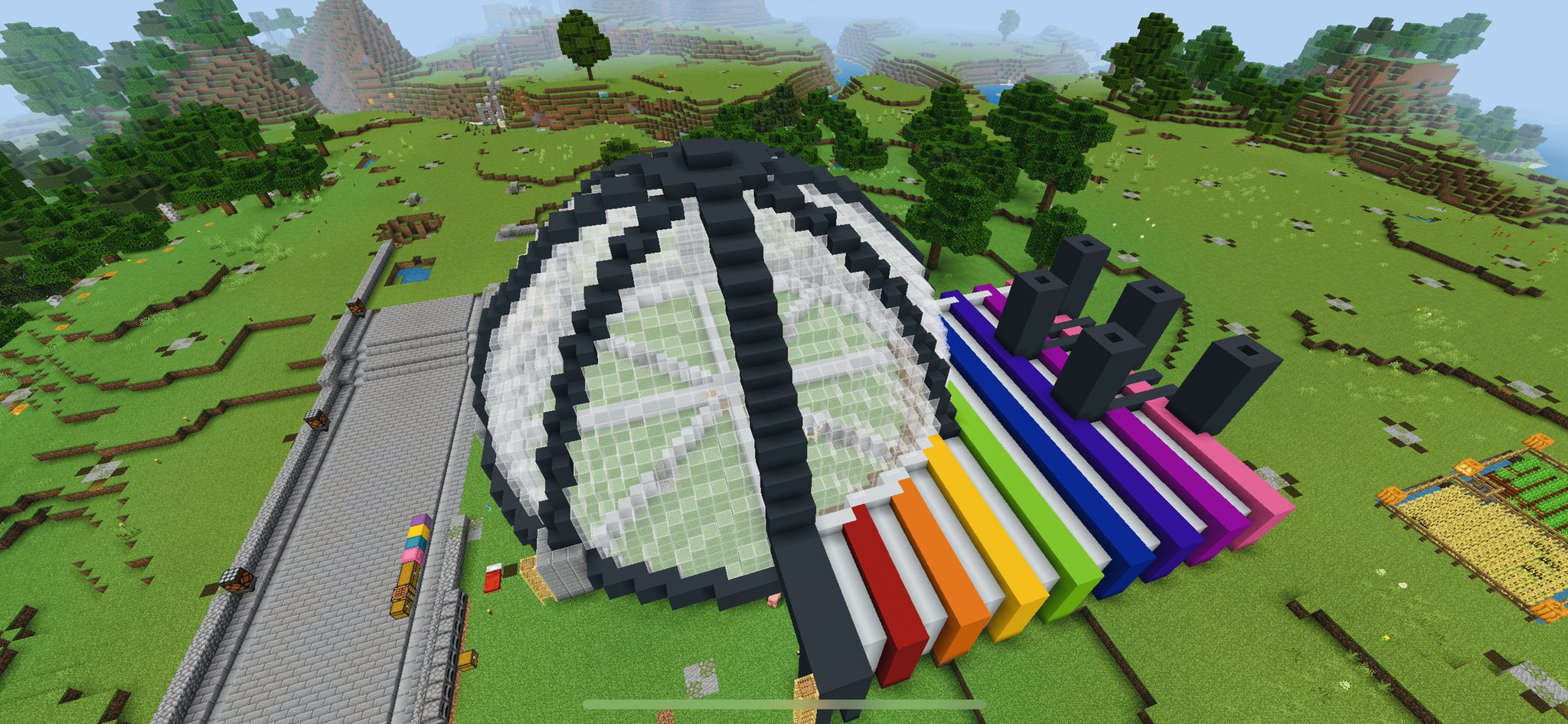 Luke Minecraft いつものベンチを木陰に マイクラ Minecraft T Co Rqx2zz5b5t Twitter