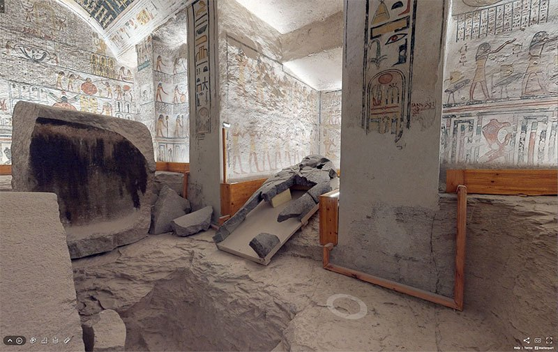 現地に行かなくてもいい？ラムセス6世の墓の内部が3Dバーチャルツアーで公開される!