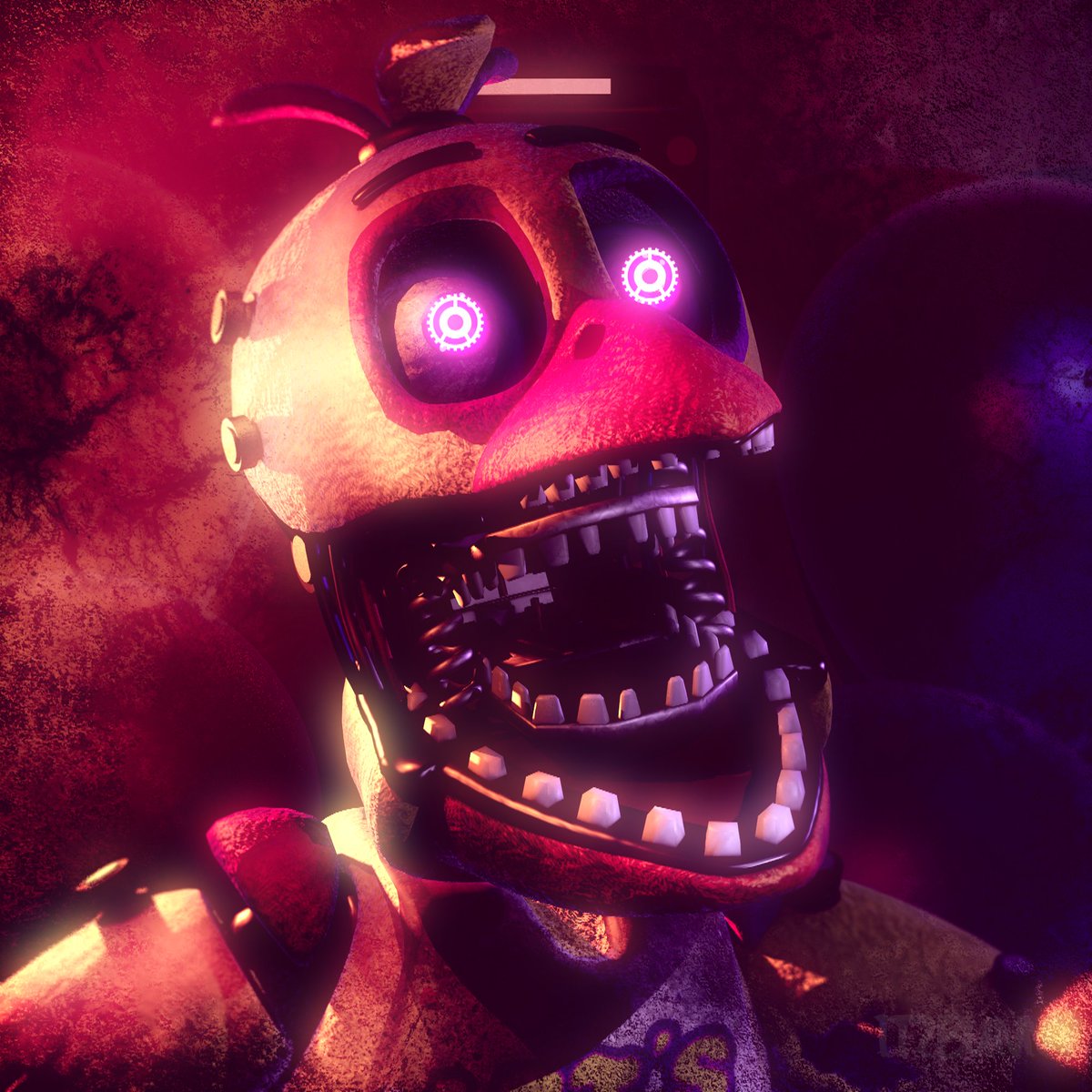 bunzsito's tweet photo. [C4D] Mechanical beasts 🎩🍕⚠

Good Night Band !! ( ･ω･) 💙

Models by Scott Cawthon - SWS - Illumix

Edits by 🐰❄

#fnaf #fnaf2 #witheredanimatronics #poster #fnaffanart #3dart #photoshop https://t.co/pCSWNCqyNp