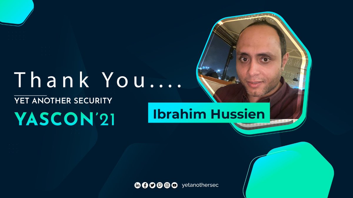 yetanothersec's tweet photo. Thank you @HussienIhussien for the amazing talk!

#yascon <3 https://t.co/xmanz7gNNZ