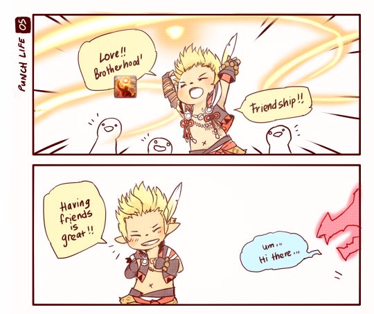 saltska's tweet photo. Old starting stormblood comic of when dragoons first got dragon sight XD. Till today I feel it’s the most socially awkward uncomfortable skill ever - JK Pls dragon sight me :3 https://t.co/30kMxCv5or